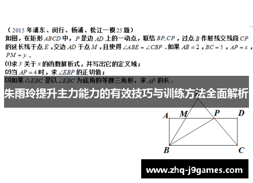 朱雨玲提升主力能力的有效技巧与训练方法全面解析 朱雨玲提升主力能力的有效技巧与训练方法全面解析